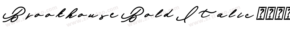 Brookhouse Bold Italic字体转换